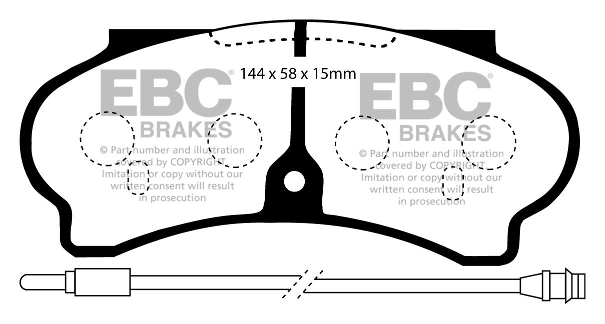 EBC Brakes PEUGEOT BEDRIJFSWAGEN J9 2.0 85-91 Remblokken voorzij