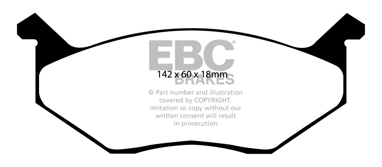 EBC Brakes PLYMOUTH Roadrunner 6.6 73-75 Remblokken voorzijde ye