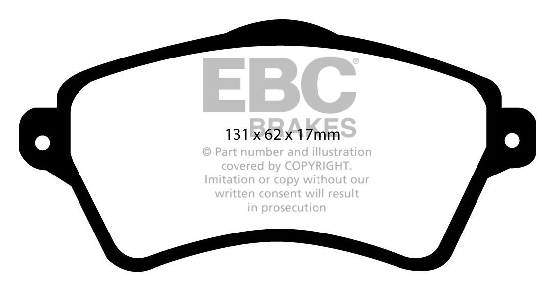 EBC Brakes LAND ROVER Freelander 2.5 2000-2006 Remblokken voorzi