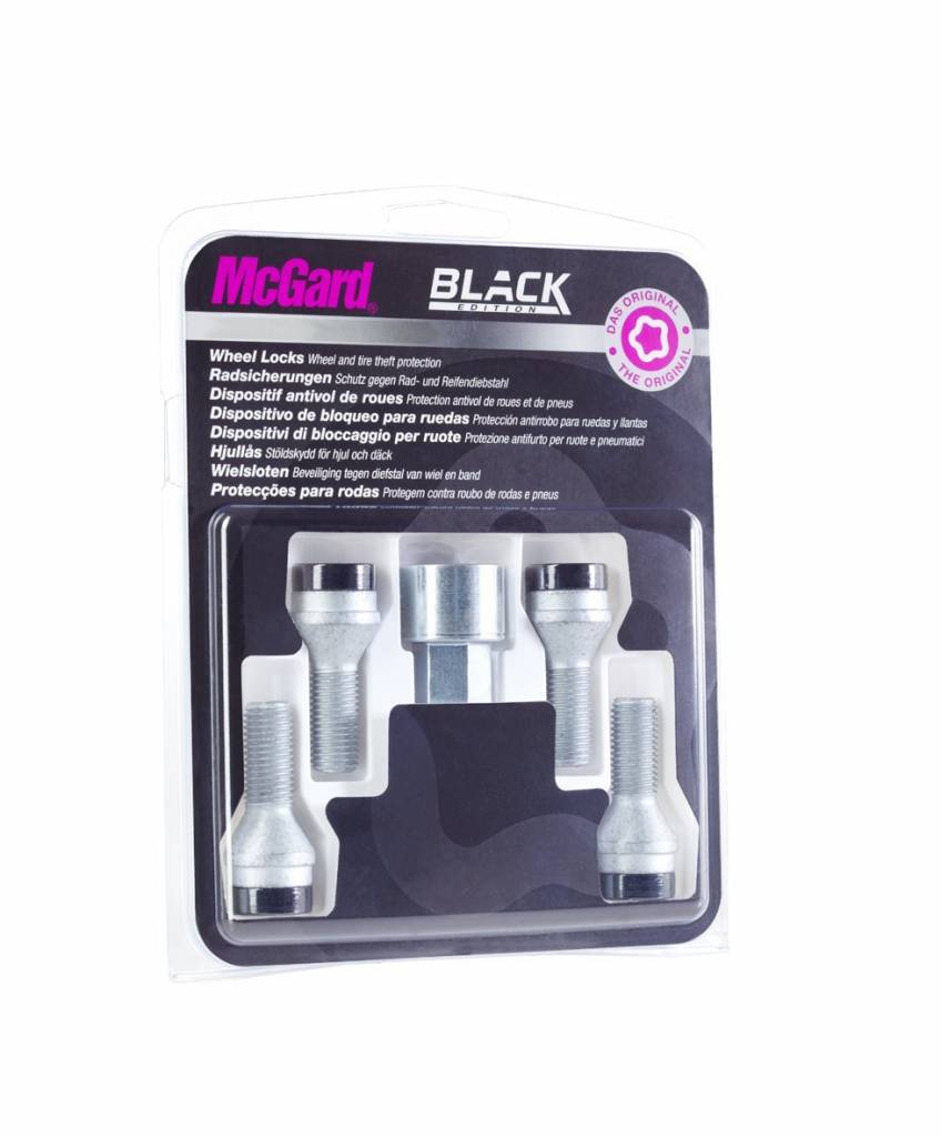 McGard Slotbouten 14x1.25 42mm/17m Zwart