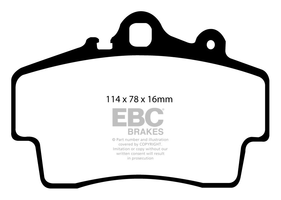 EBC Brakes DAIMLER 2.5 Litre V8 2.5 62-67 Remblokken voorzijde g