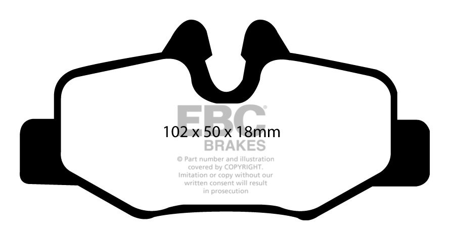 EBC Brakes MERCEDES Viano 3.5 2007-.. Remblokken achterzijde gre
