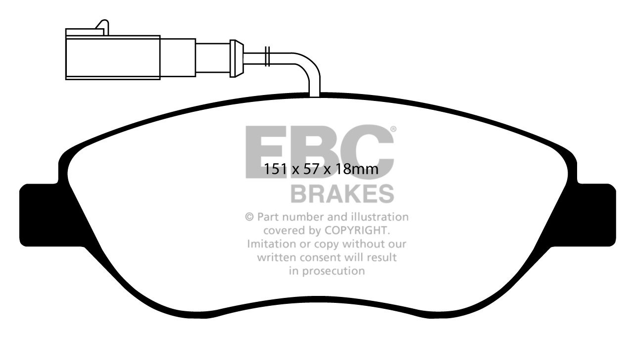 EBC Brakes BMW X6 3.0 Turbo (35) 2010-.. Remblokken achterzijde