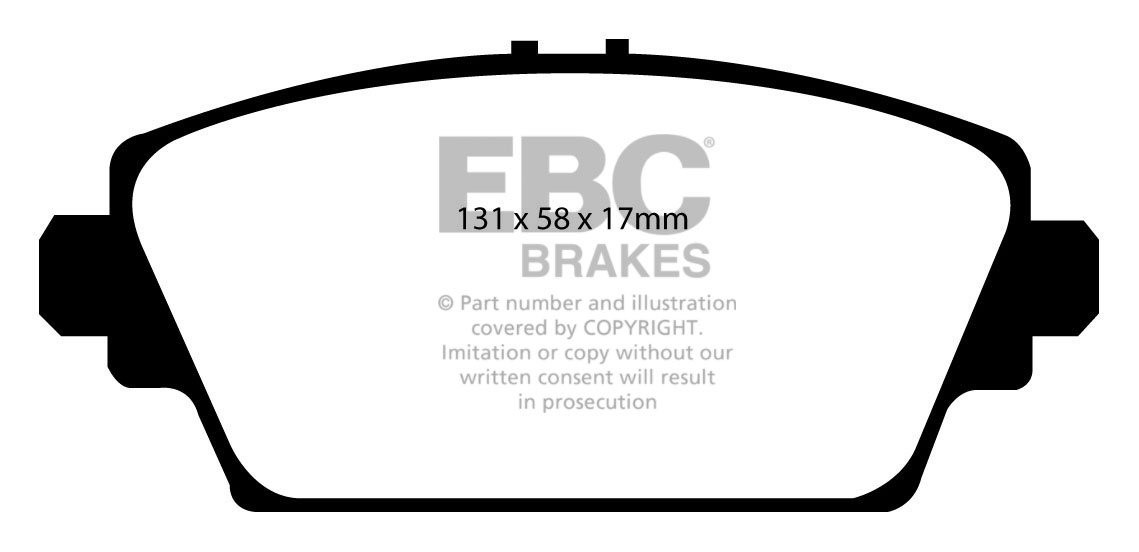 EBC Brakes MG ZR 1.8 (160) 2001-2005 Remblokken voorzijde greens