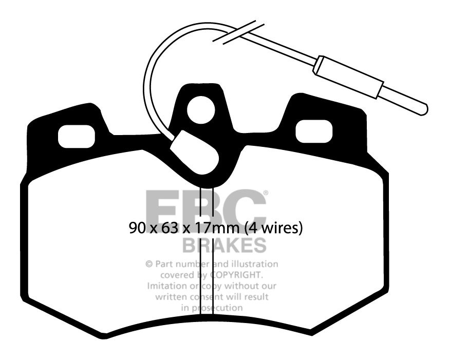 EBC Brakes CITROEN ZX Station 1.4 94-98 Remblokken voorzijde