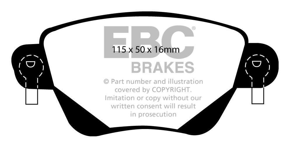 EBC Brakes FORD Mondeo (Station) 2.5 2000-2004 Remblokken achter