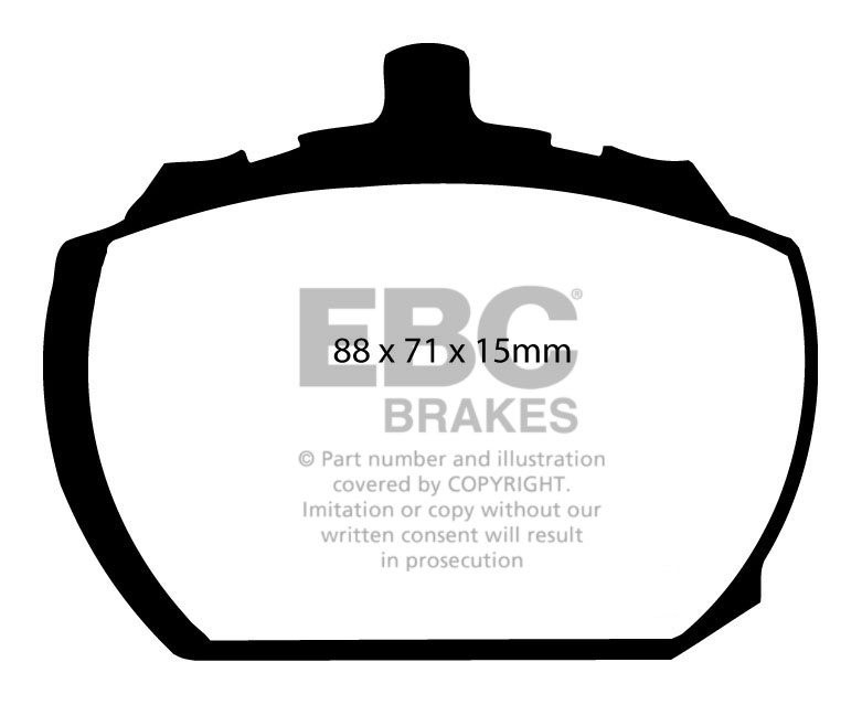 EBC Brakes MG BGT V8 3.5 73-76 Remblokken voorzijde greenstuff