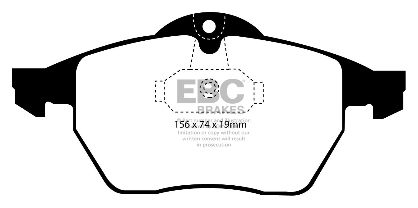 EBC Brakes VAUXHALL (OPEL) Vectra 1.6 16v 99-2002 Remblokken voo