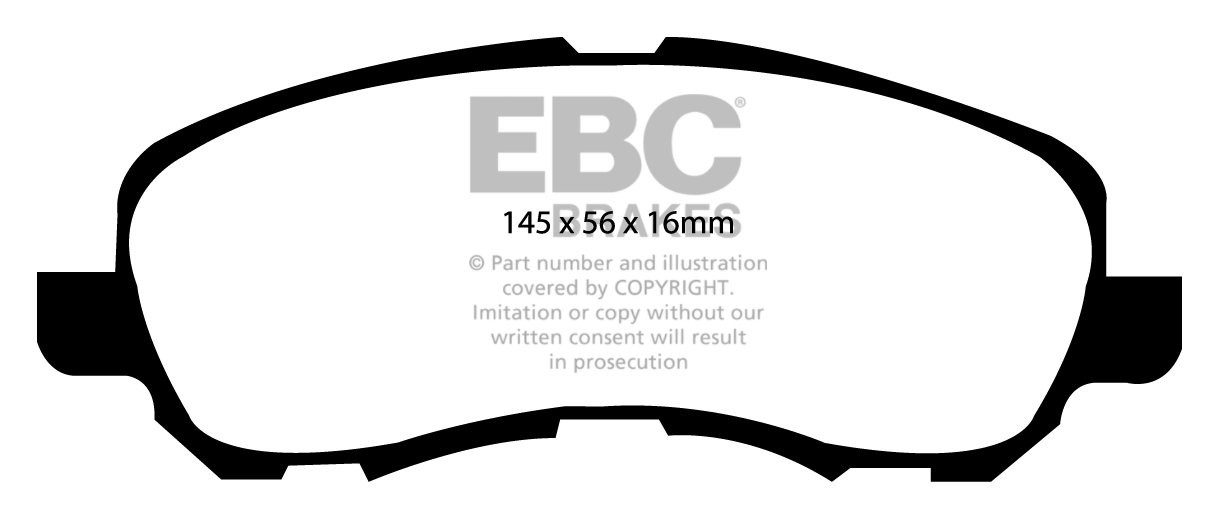 EBC Brakes JEEP Patriot 2.0 TD 2008-2011 Remblokken voorzijde