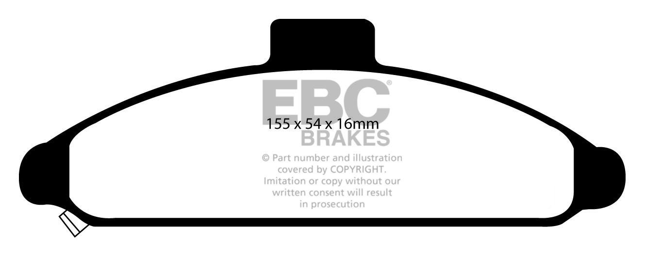 EBC Brakes HYUNDAI S Coupe 1.5 90-92 Remblokken voorzijde