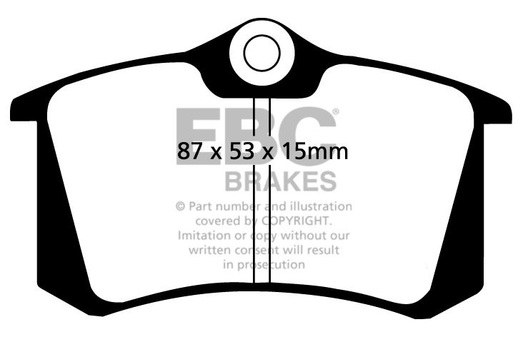 EBC Brakes AUDI A4 8H Quattro 1.9 TD 2001-2004 Remblokken achter