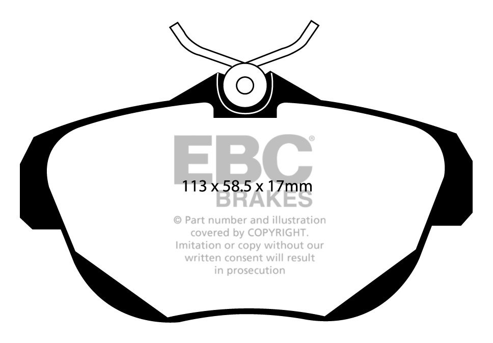 EBC Brakes PEUGEOT E7 2.0 TD 2007-.. Remblokken achterzijde