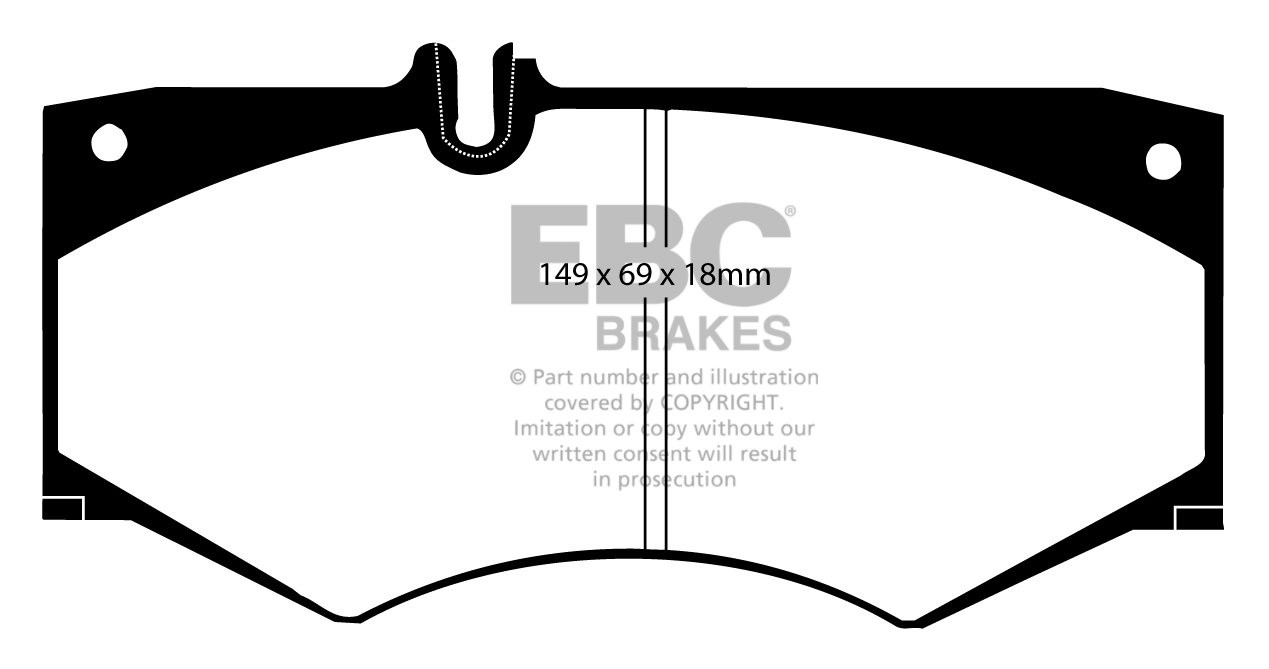 EBC Brakes MERCEDES G-Wagon (W461) G250 D 90-97 Remblokken voorz