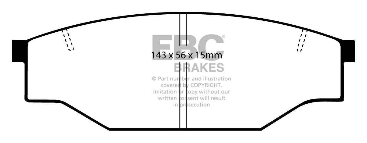 EBC Brakes TOYOTA BEDRIJFSWAGEN Hi-Lux 1.8 (YN56) 84-88 Remblokk