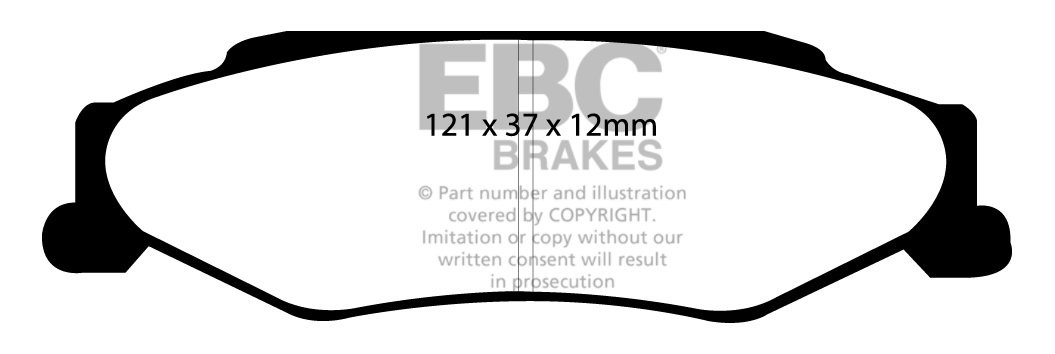EBC Brakes CHEVROLET Corvette 5.7 97-2004 Remblokken achterzijde