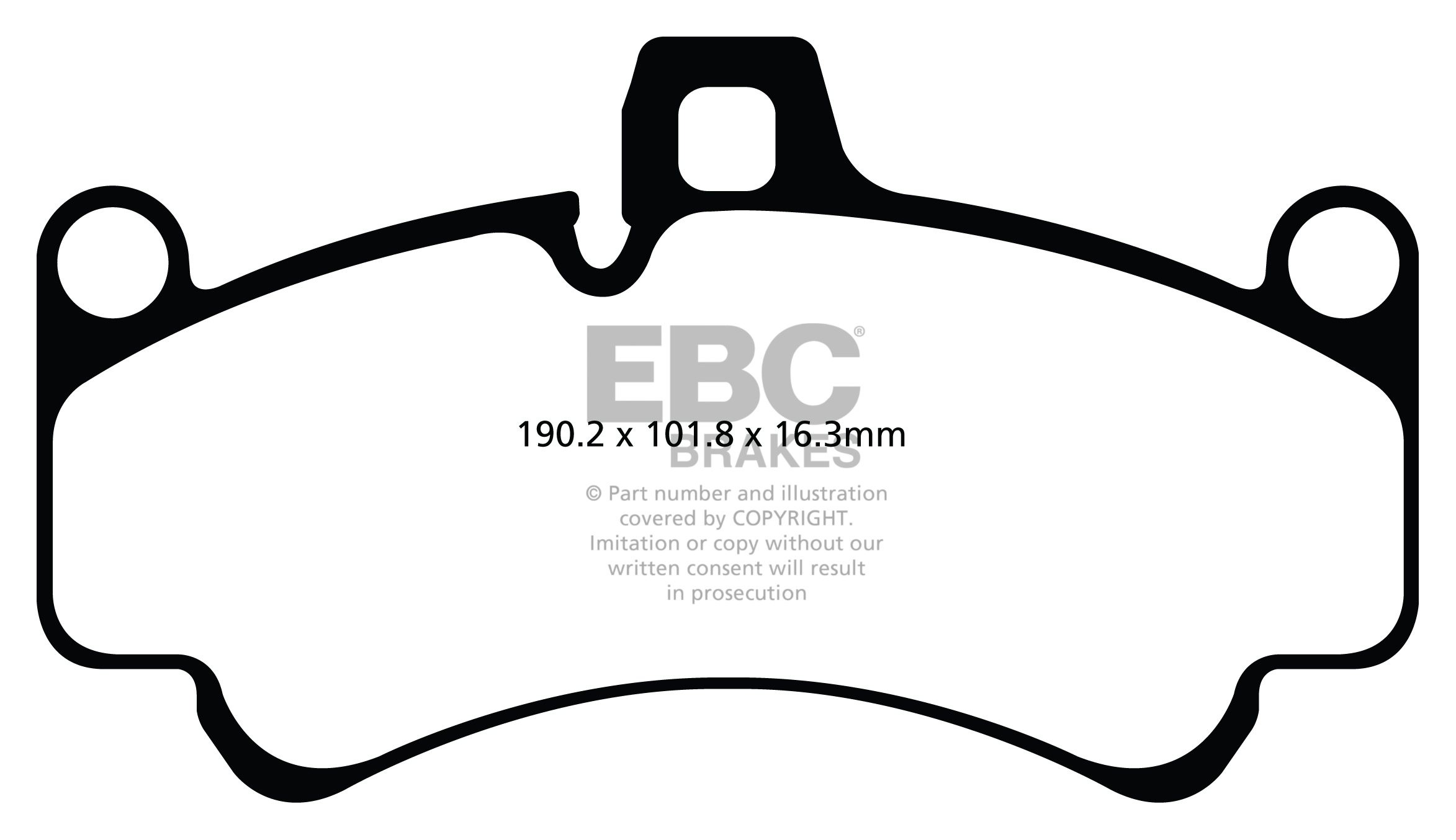 EBC Brakes PORSCHE 911 (996) (Cast Iron Disc Only) 3.6 GT2 2001-