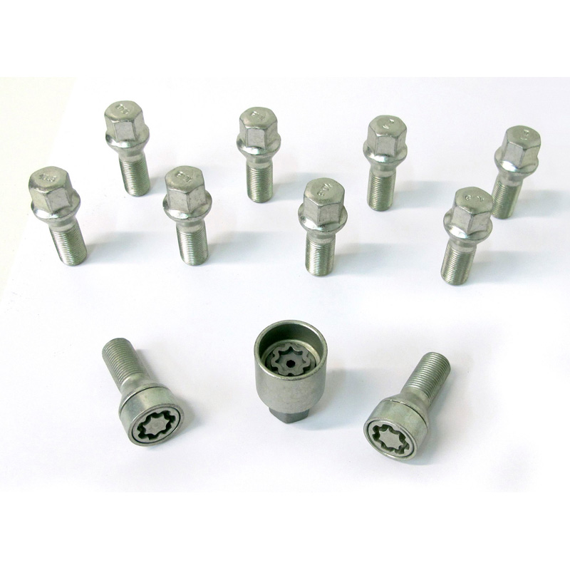 H&R Wielboutenset konisch M14x1.25 - Lengte 35mm - 10 stuks - incl. wielsloten