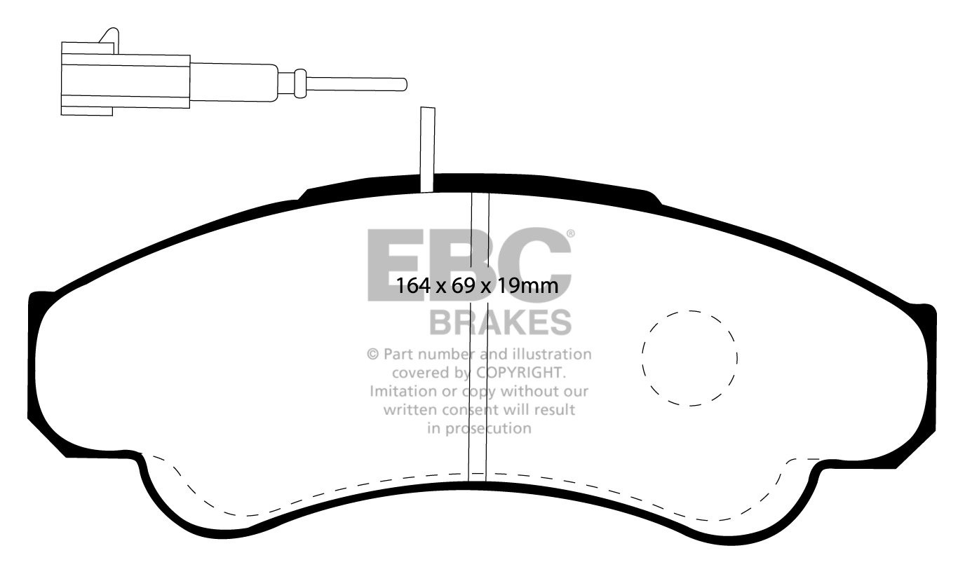 EBC Brakes CITROEN BEDRIJFSWAGEN Relay (Q14)/Jumper 2.8 TD 2002-