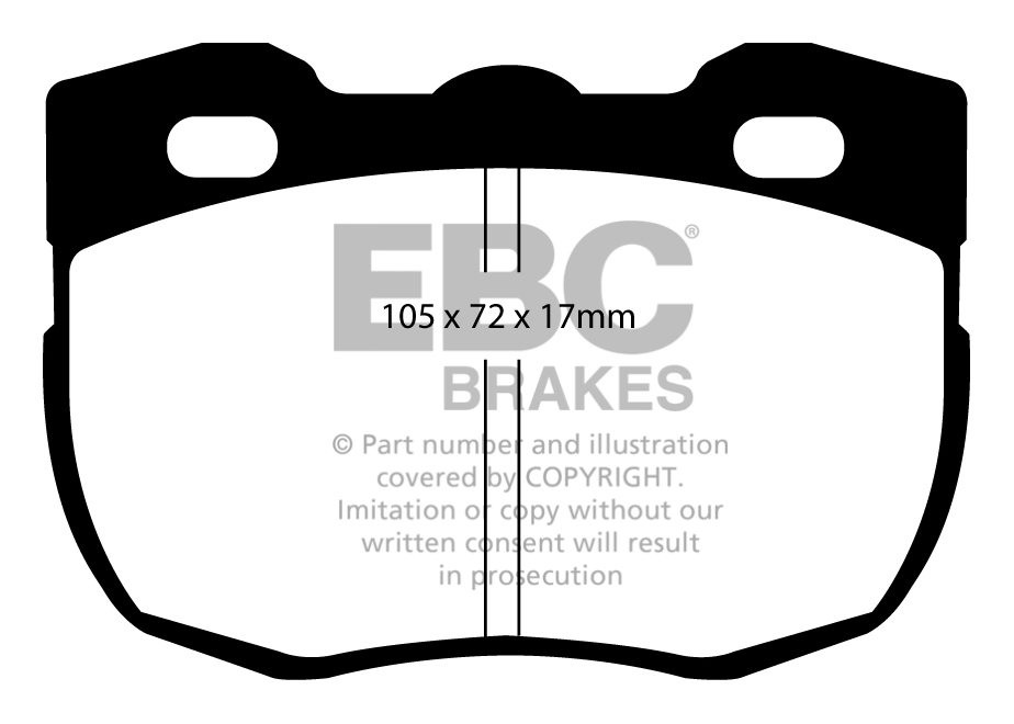 EBC Brakes LAND ROVER Range Rover 2.4 TD 87-89 Remblokken voorzi