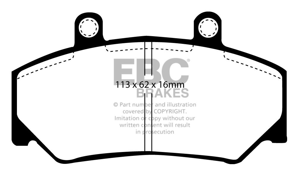 EBC Brakes VOLVO 760 2.3 88-90 Remblokken voorzijde