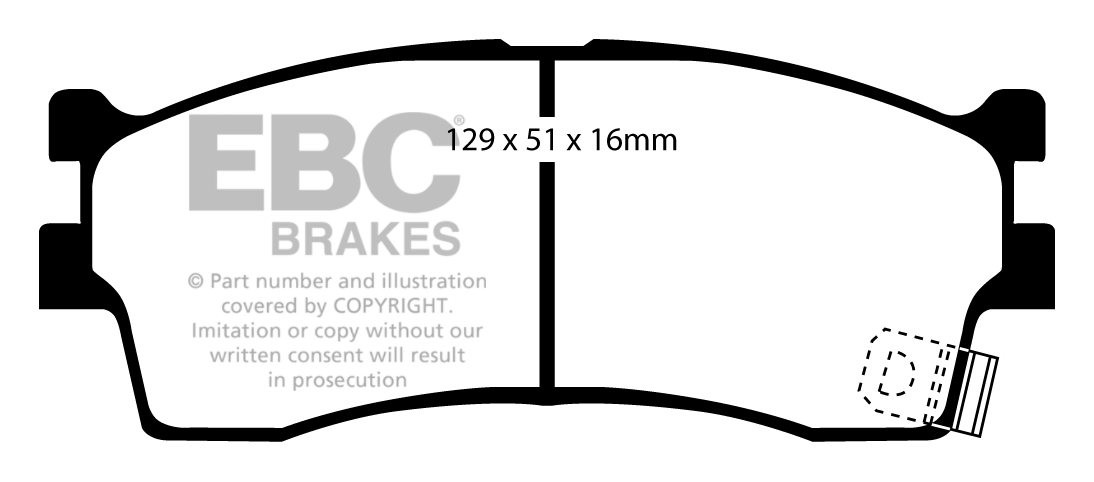 EBC Brakes KIA Shuma 1.8 2002-2009 Remblokken voorzijde