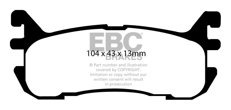 EBC Brakes Mazda MX5 1.6 98-2001 Remblokken achterzijde