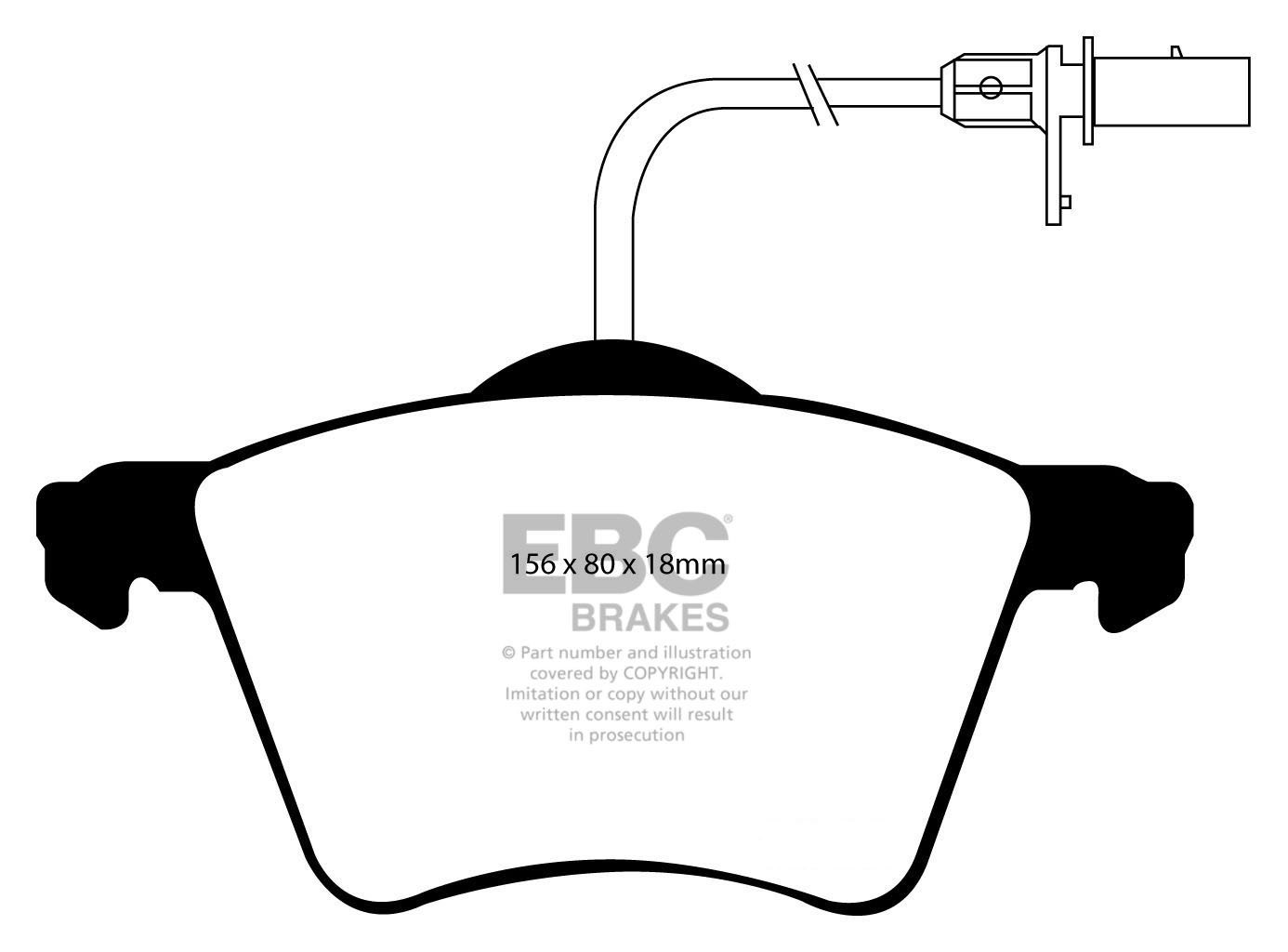 EBC Brakes VW Sharan 2.0 2000-2007 Remblokken voorzijde