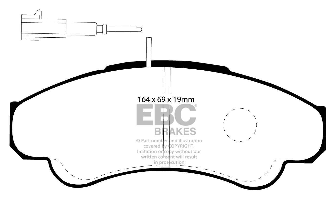 EBC Brakes CITROEN BEDRIJFSWAGEN Relay (Q18)/Jumper 2.8 TD 2002-