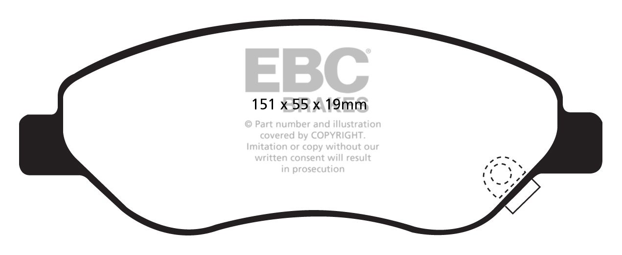 EBC Brakes OPEL Corsa D 1.7 TD 2006-.. Remblokken voorzijde