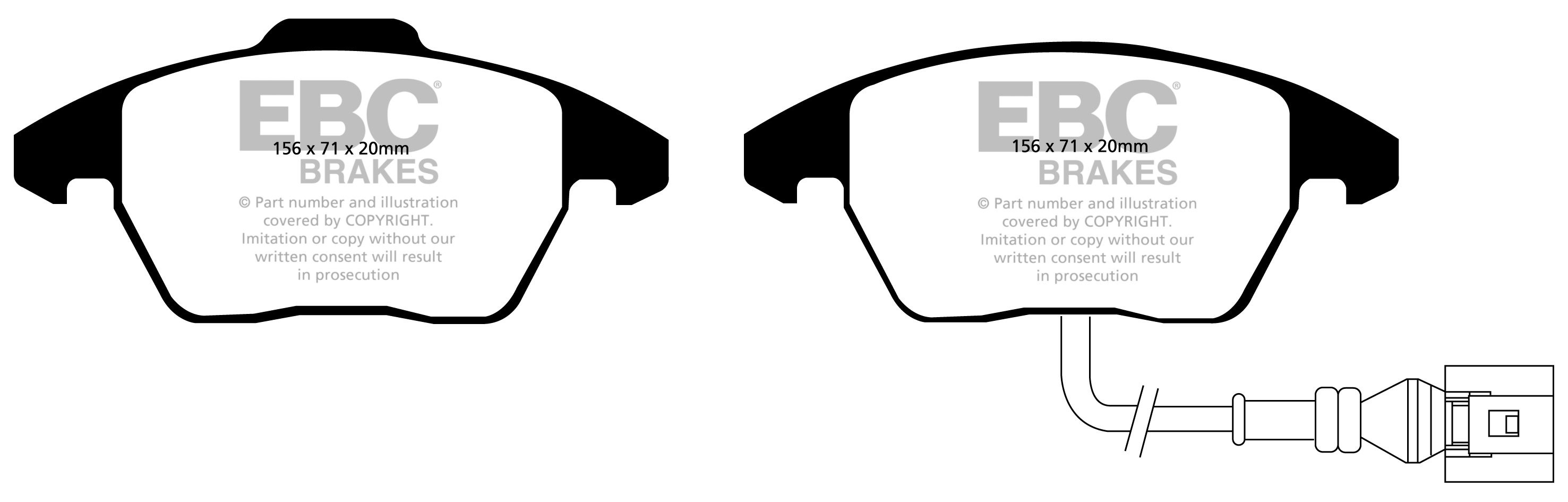 EBC Brakes SEAT Leon 2.0 Turbo FR (211) 2009-.. Remblokken voorz