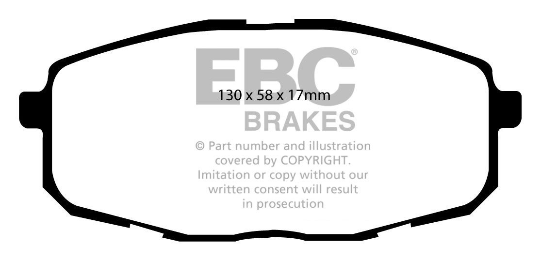 EBC Brakes KIA Carens 1.8 2002-2004 Remblokken voorzijde