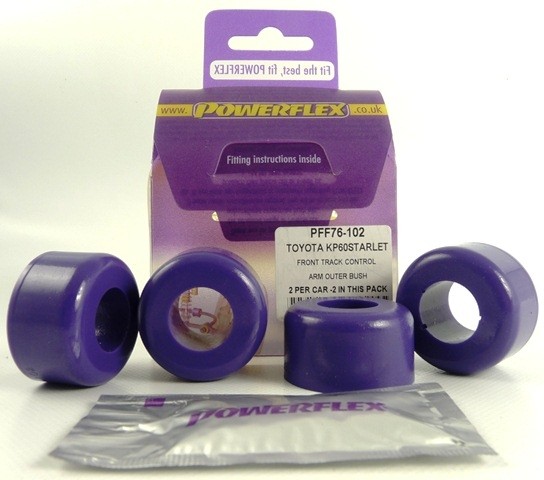 Toyota Starlet KP60 RWD Front Outer Bush To Roll Bar - PowerFlex
