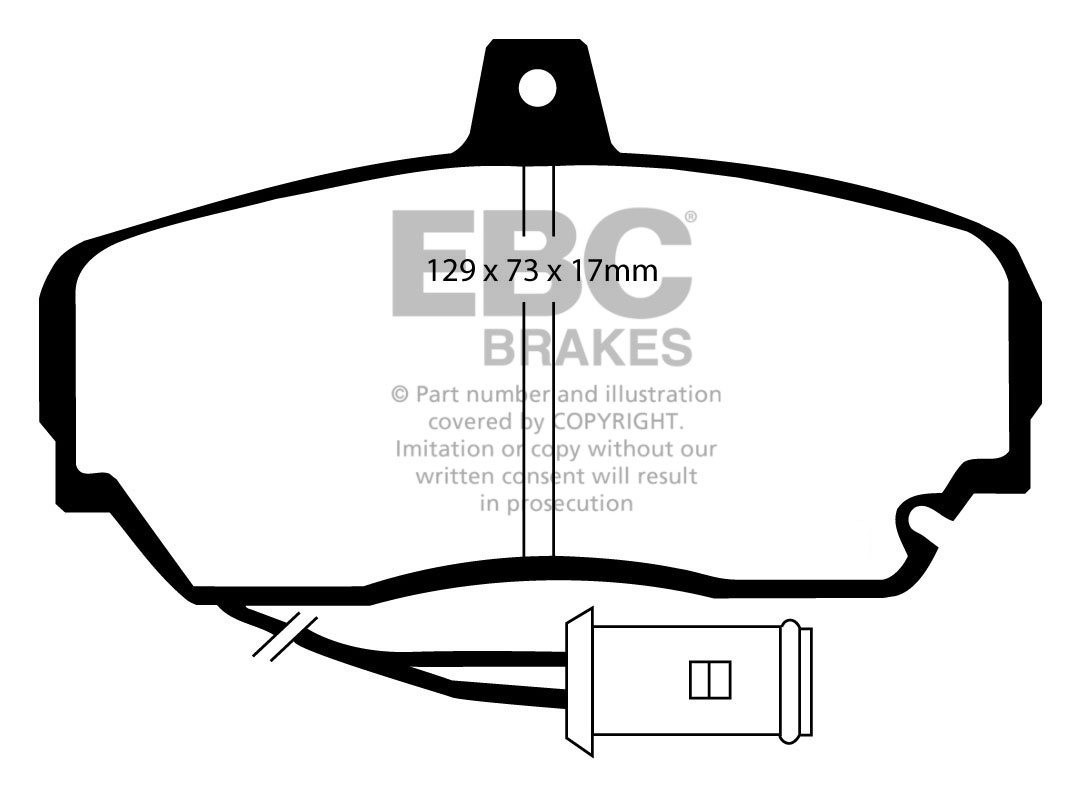 EBC Brakes ROVER 800 2.5 86-92 Remblokken voorzijde greenstuff