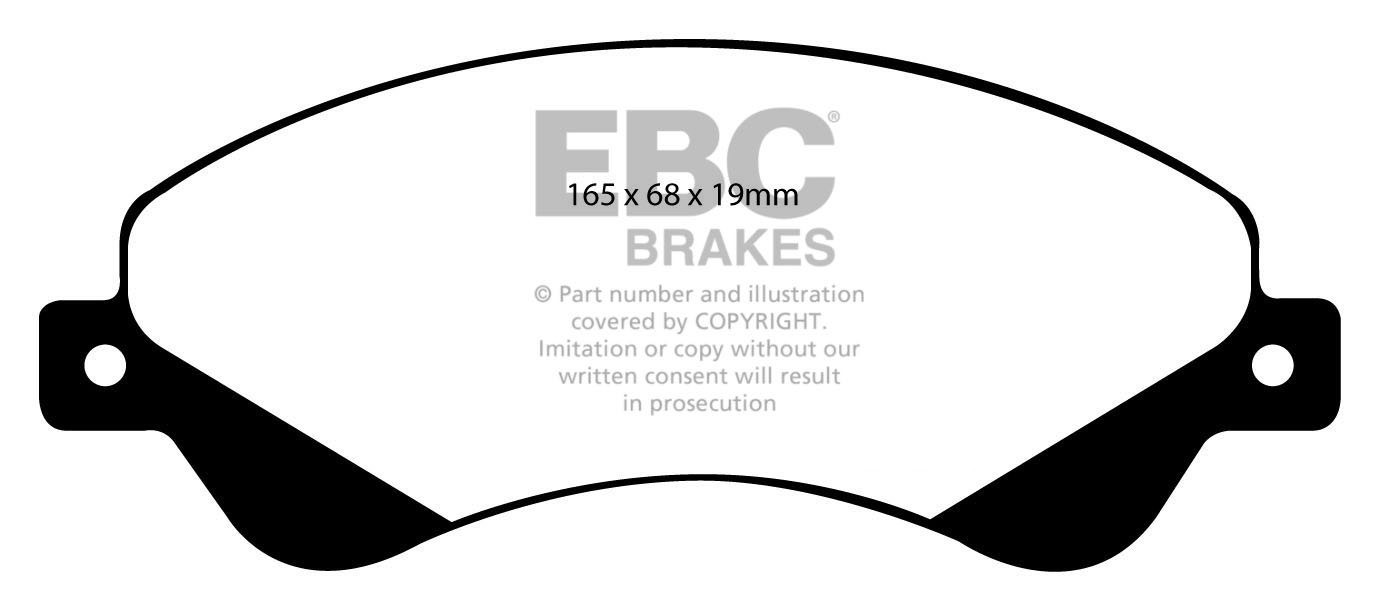 EBC Brakes FORD BEDRIJFSWAGEN Transit 300 FWD 2006-.. Remblokken