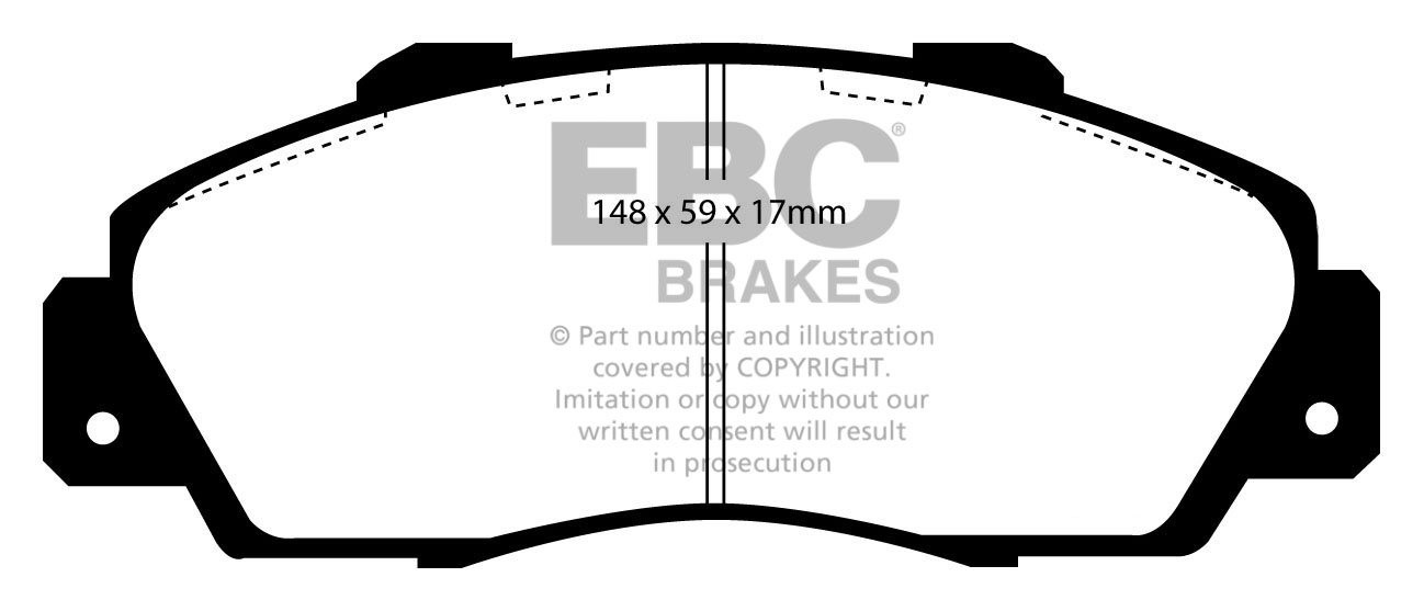 EBC Brakes HONDA NSX 3.0 90-96 Remblokken voorzijde yellowstuff