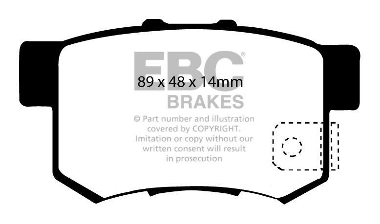 EBC Brakes SUZUKI Swift 1.6 2006-.. Remblokken achterzijde