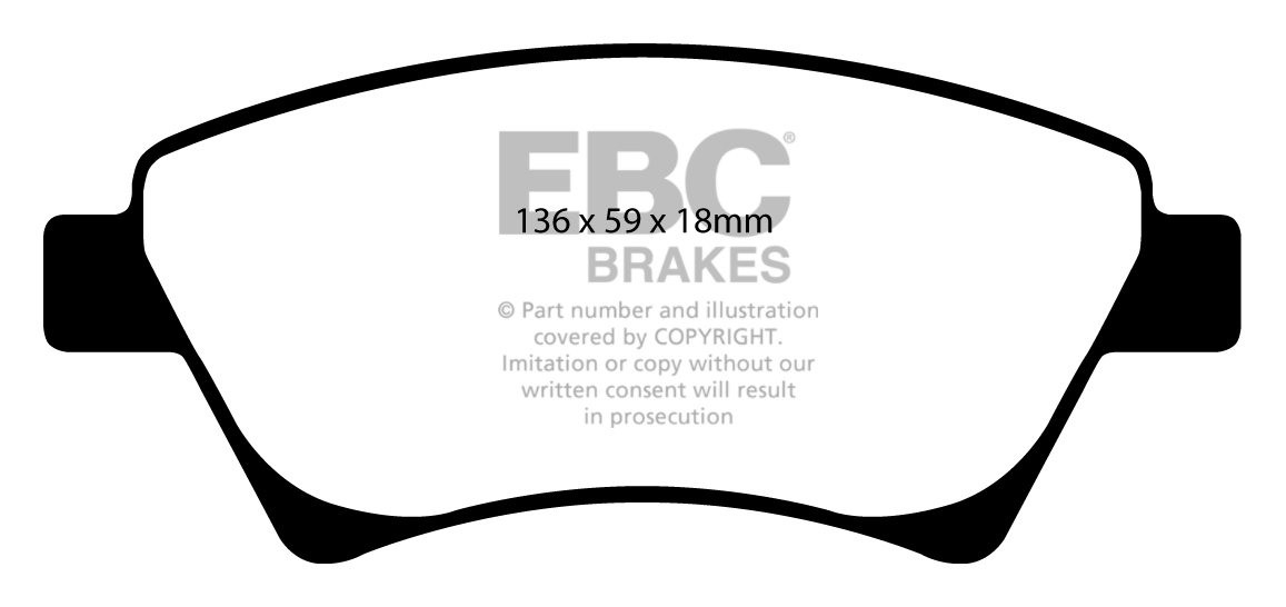 EBC Brakes RENAULT Megane 1.6 2002-2005 Remblokken voorzijde