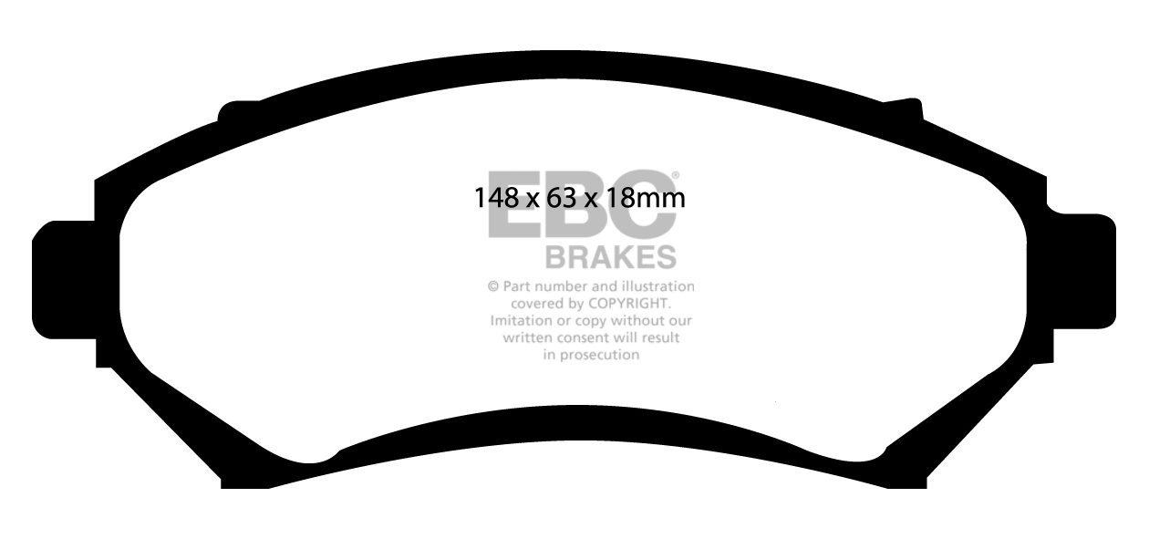 EBC Brakes VAUXHALL (OPEL) Sintra 2.2 TD 99-2000 Remblokken voor