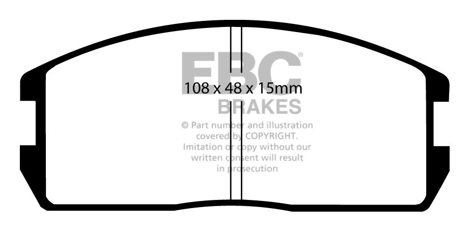 EBC Brakes PROTON Mpi 1.3 (C21A) 88-91 Remblokken voorzijde