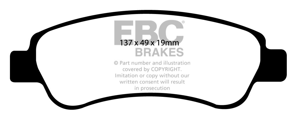 EBC Brakes CITROEN Relay Combi 2.2 TD (120) 2008-.. Remblokken a