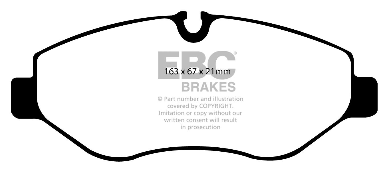 EBC Brakes MERCEDES BEDRIJFSWAGEN Vito 3.5 2007-.. Remblokken vo