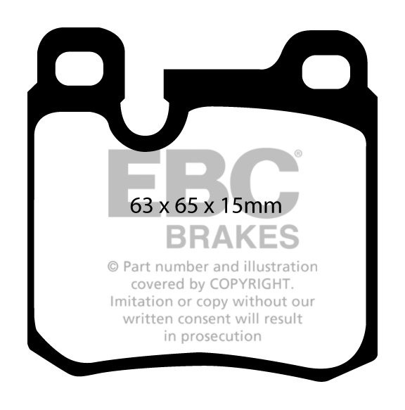 EBC Brakes PORSCHE 911 (964) 3.6 Carrera 89-94 Remblokken achter