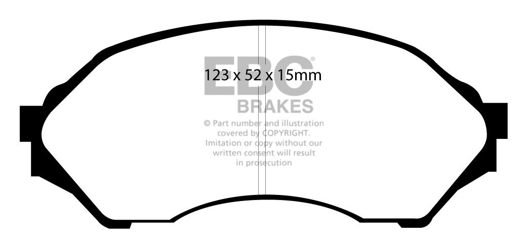 EBC Brakes SEAT 124 2.0 75-80 Remblokken achterzijde greenstuff