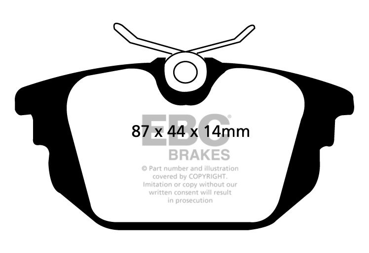 EBC Brakes LANCIA Delta 2.0 96-2000 Remblokken achterzijde