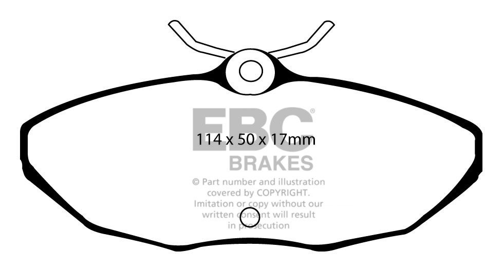 EBC Brakes JAGUAR XJ8 3.5 2003-2006 Remblokken achterzijde