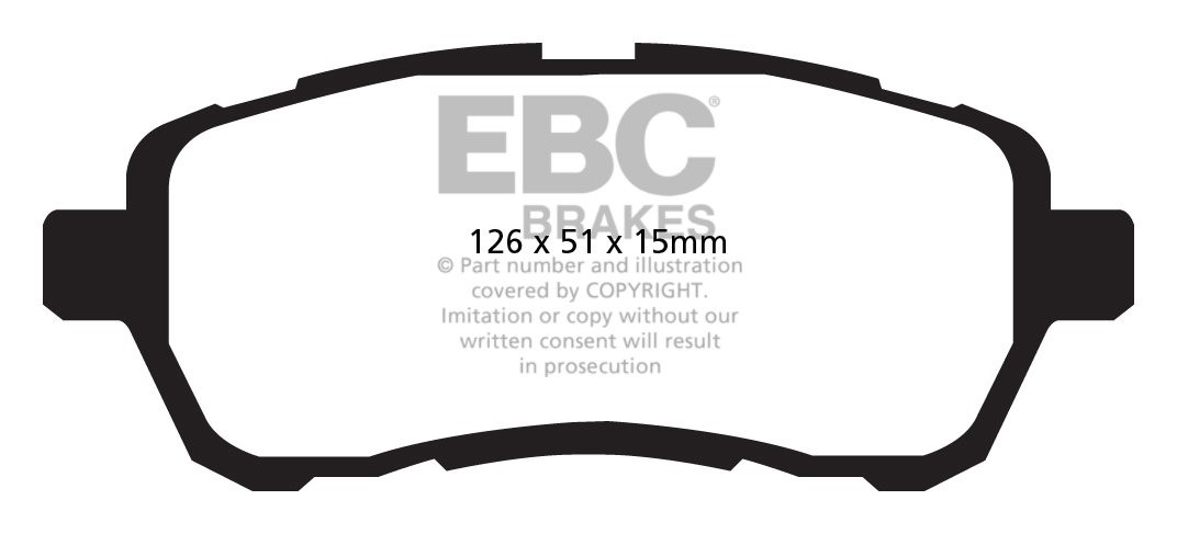 EBC Brakes Mazda 2 1.5 2007-.. Remblokken voorzijde