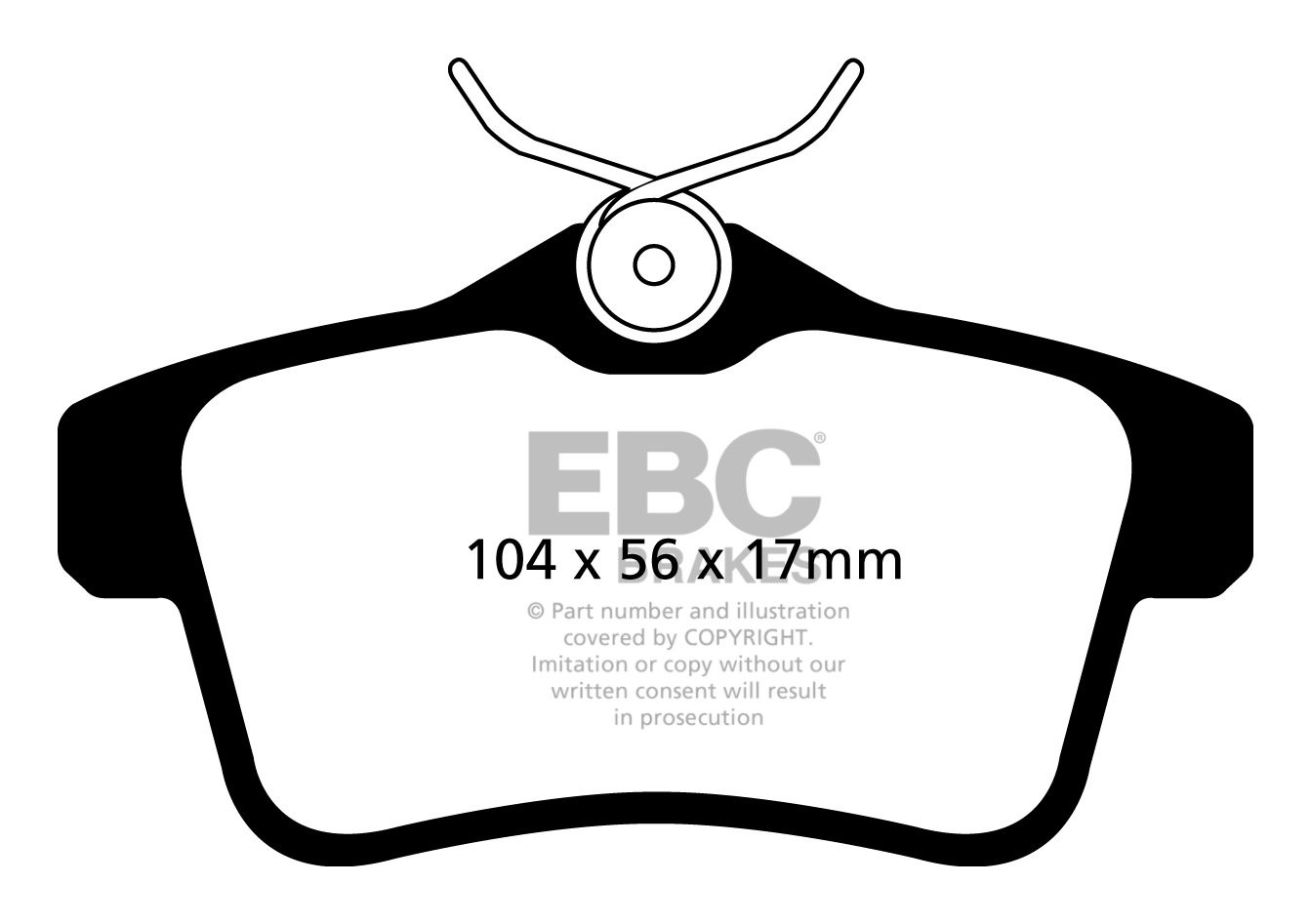EBC Brakes PEUGEOT RCZ 1.6 Turbo (156) 2009-.. Remblokken achter