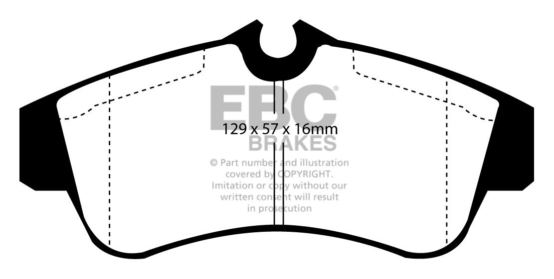 EBC Brakes NISSAN Almera 1.5 2000-2006 Remblokken voorzijde