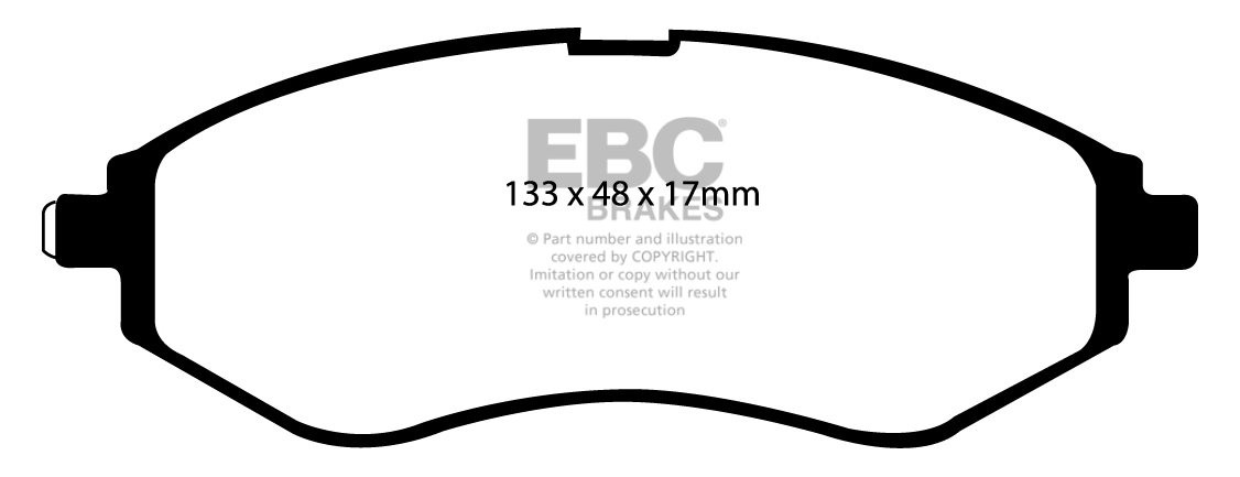EBC Brakes CHEVROLET Aveo 1.6 2011-.. Remblokken voorzijde green