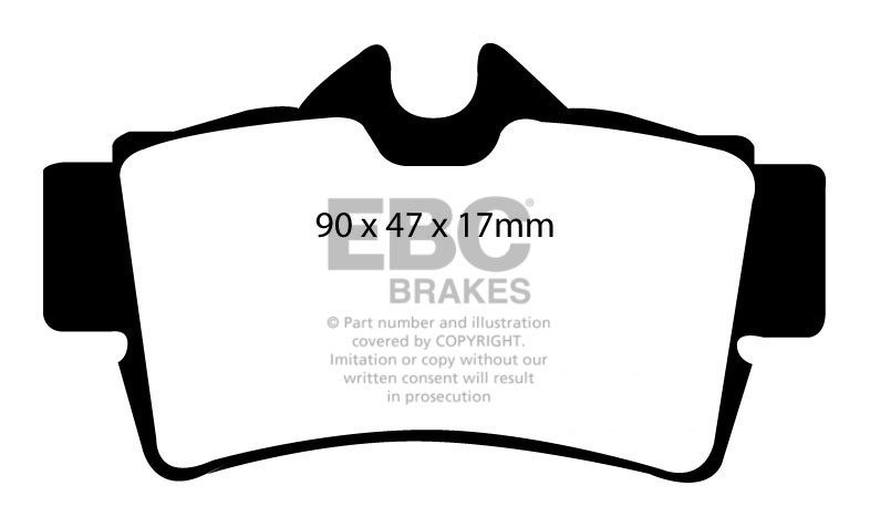 EBC Brakes FORD Mustang 3.8 99-2004 Remblokken achterzijde